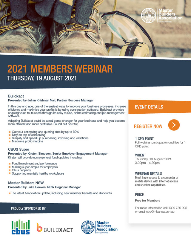 2021 Members Webinar