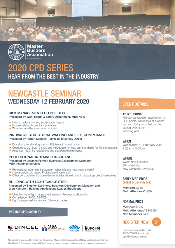 Newcastle CPD Seminar 2020