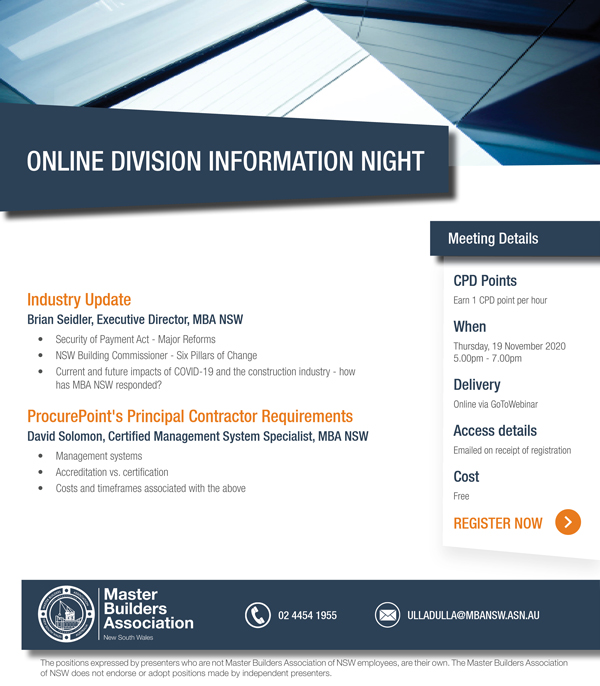 Southern Regions Division Night Nov 20